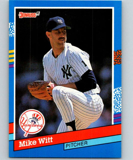 1991 Donruss #282 Mike Witt Yankees MLB Baseball Image 1