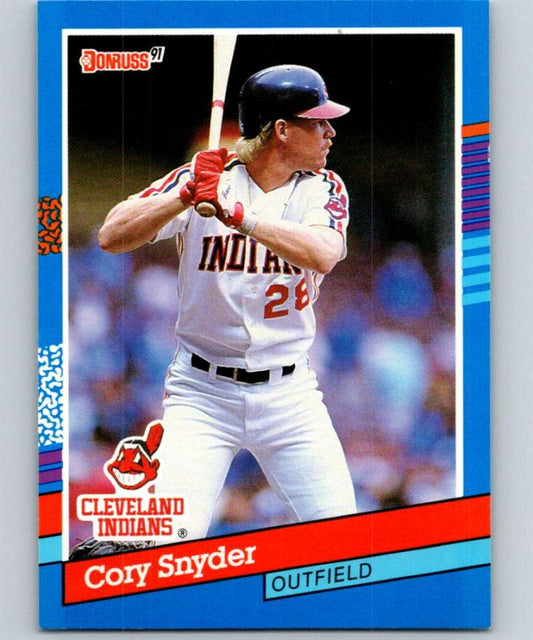 1991 Donruss #288 Cory Snyder Indians UER MLB Baseball Image 1