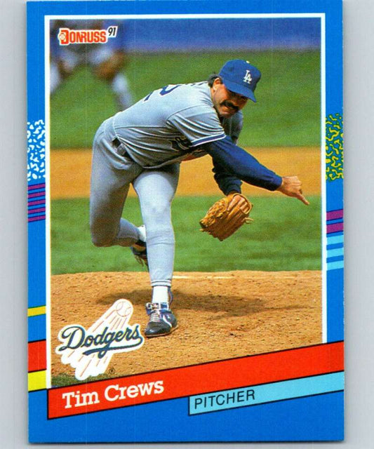 1991 Donruss #294 Tim Crews Dodgers MLB Baseball Image 1