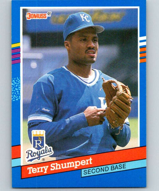 1991 Donruss #297 Terry Shumpert Royals MLB Baseball Image 1