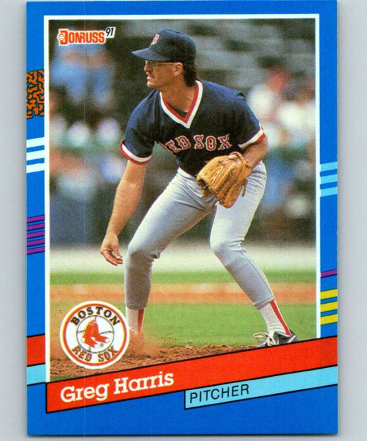 1991 Donruss #306 Greg Harris Red Sox MLB Baseball Image 1
