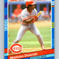 1991 Donruss #309 Mariano Duncan Reds MLB Baseball Image 1