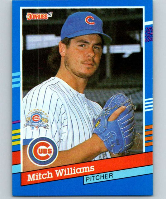 1991 Donruss #312 Mitch Williams Cubs MLB Baseball Image 1