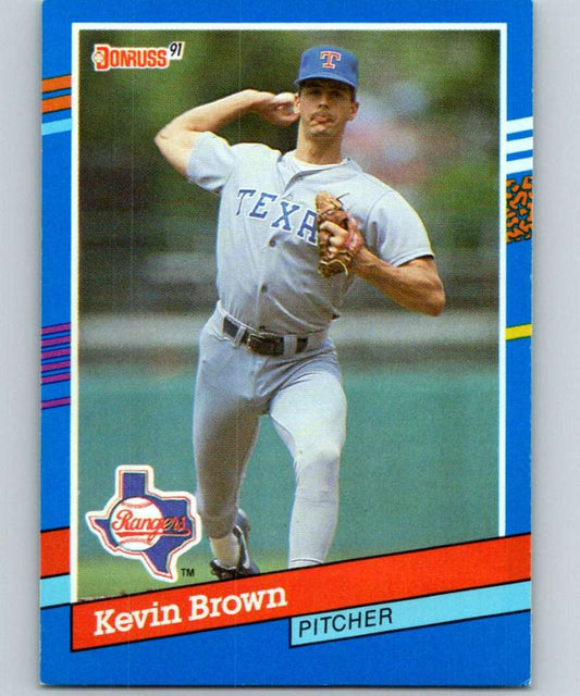 1991 Donruss #314 Kevin Brown Rangers MLB Baseball Image 1