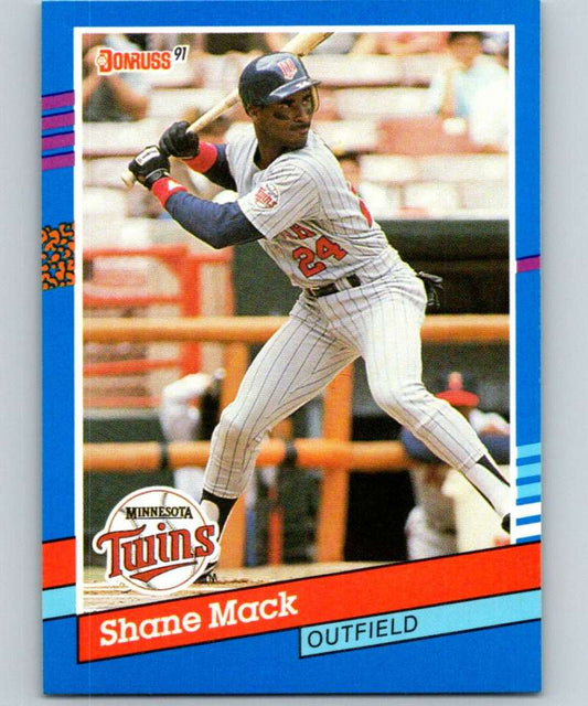 1991 Donruss #320 Shane Mack Twins MLB Baseball Image 1
