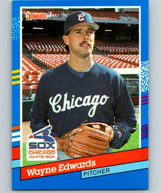 1991 Donruss #327 Wayne Edwards White Sox MLB Baseball Image 1