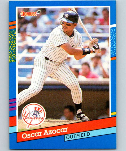 1991 Donruss #331 Oscar Azocar Yankees MLB Baseball Image 1