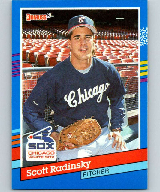 1991 Donruss #332 Scott Radinsky White Sox MLB Baseball Image 1