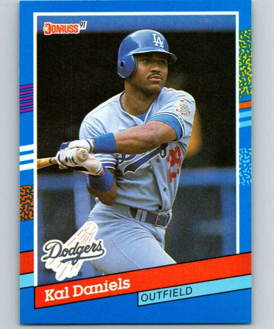 1991 Donruss #336 Kal Daniels Dodgers MLB Baseball Image 1