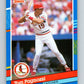 1991 Donruss #337 Tom Pagnozzi Cardinals MLB Baseball Image 1
