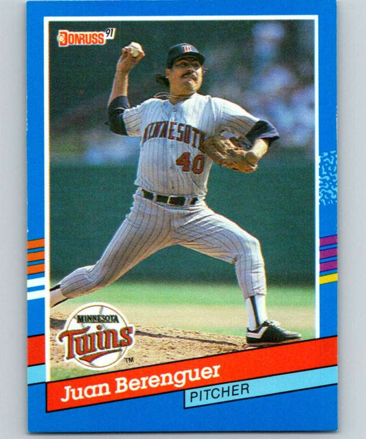 1991 Donruss #340 Juan Berenguer Twins MLB Baseball Image 1