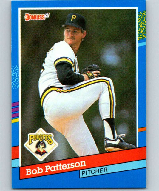 1991 Donruss #345 Bob Patterson Pirates MLB Baseball Image 1