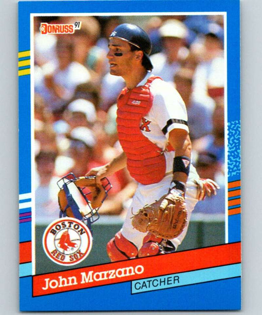 1991 Donruss #346 John Marzano Red Sox MLB Baseball Image 1