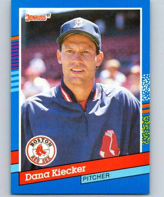 1991 Donruss #347 Dana Kiecker Red Sox MLB Baseball Image 1