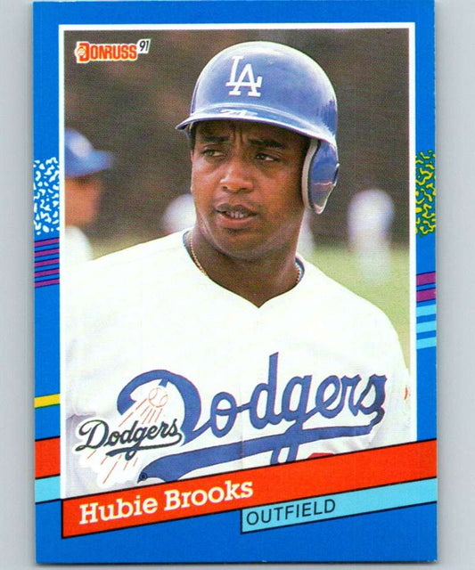 1991 Donruss #349 Hubie Brooks Dodgers MLB Baseball Image 1