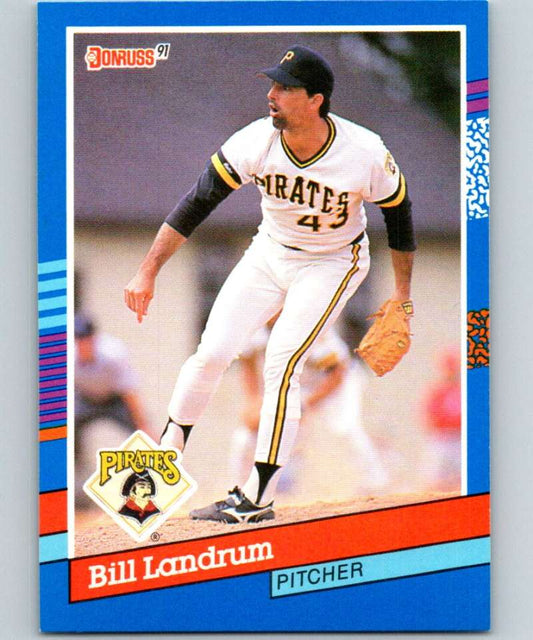 1991 Donruss #350 Bill Landrum Pirates MLB Baseball Image 1