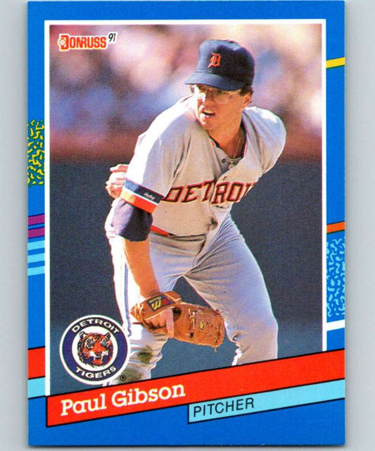 1991 Donruss #353 Paul Gibson Tigers MLB Baseball Image 1