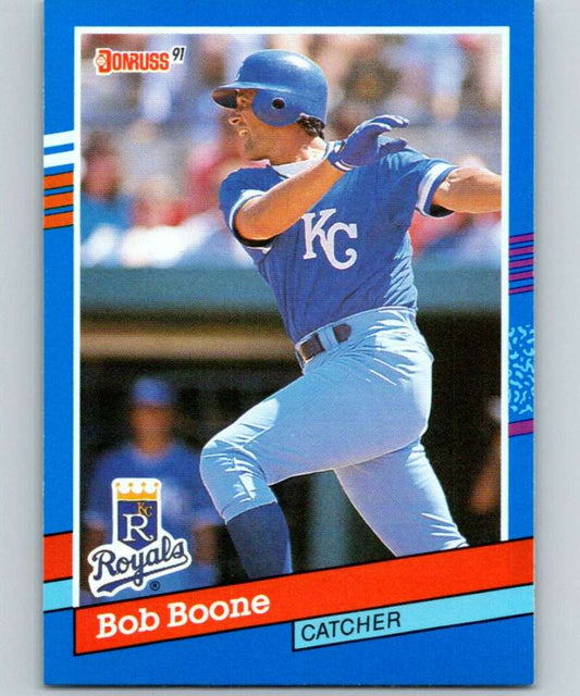 1991 Donruss #356 Bob Boone Royals MLB Baseball Image 1