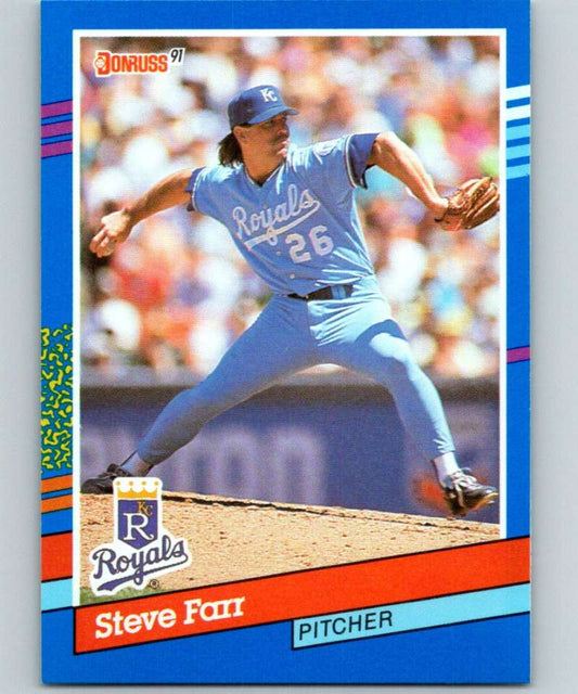 1991 Donruss #365 Steve Farr Royals MLB Baseball Image 1