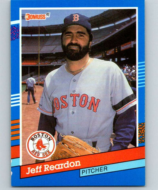 1991 Donruss #369 Jeff Reardon Red Sox UER MLB Baseball Image 1