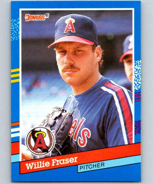 1991 Donruss #379 Willie Fraser Angels MLB Baseball Image 1