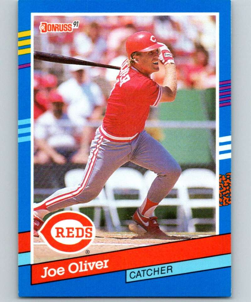 1991 Donruss #381 Joe Oliver Reds MLB Baseball Image 1
