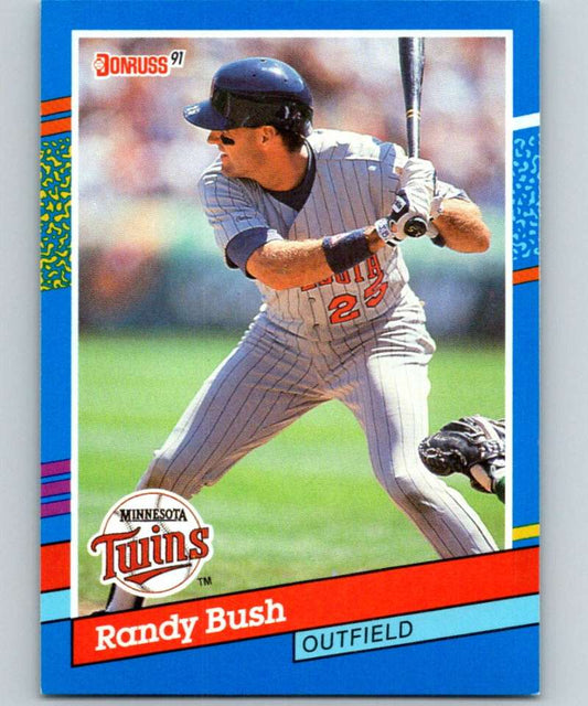 1991 Donruss #382 Randy Bush Twins MLB Baseball Image 1