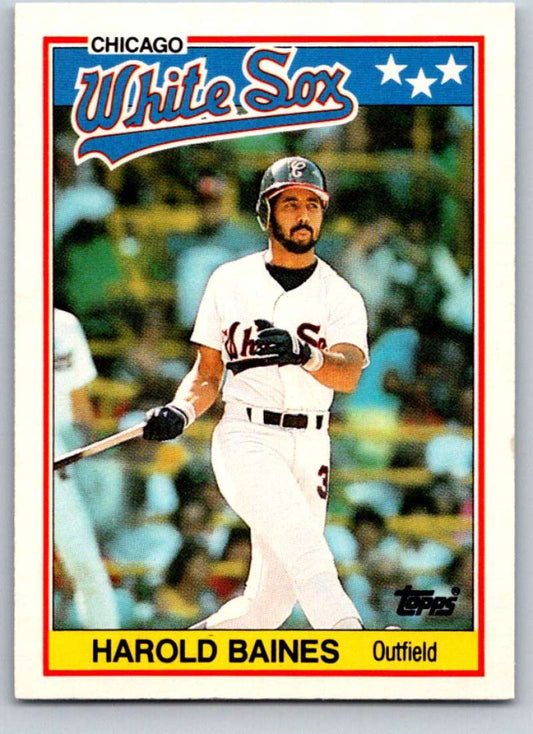 1988 Topps UK Minis #1 Harold Baines White Sox MLB Baseball