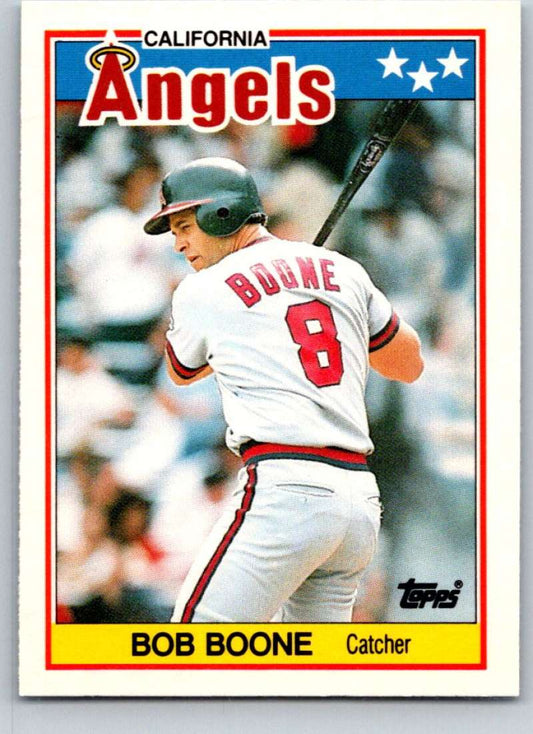 1988 Topps UK Minis #6 Bob Boone Angels MLB Baseball Image 1