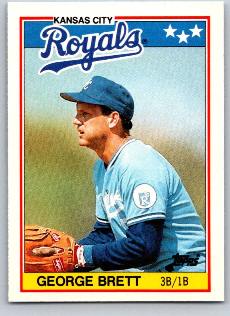 1988 Topps UK Minis #7 George Brett Royals MLB Baseball