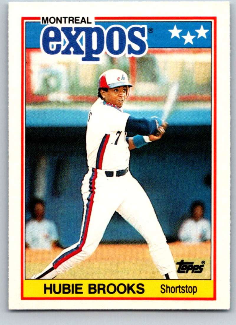 1988 Topps UK Minis #8 Hubie Brooks Expos MLB Baseball
