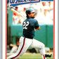 1988 Topps UK Minis #9 Ivan Calderon White Sox MLB Baseball Image 1