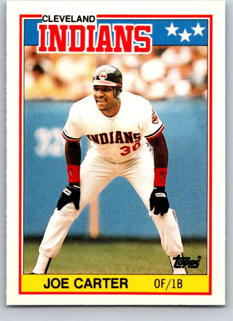 1988 Topps UK Minis #12 Joe Carter Indians MLB Baseball Image 1
