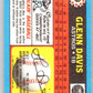 1988 Topps UK Minis #19 Glenn Davis Astros MLB Baseball Image 2