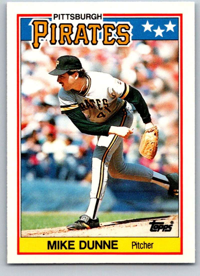 1988 Topps UK Minis #21 Mike Dunne Pirates MLB Baseball Image 1