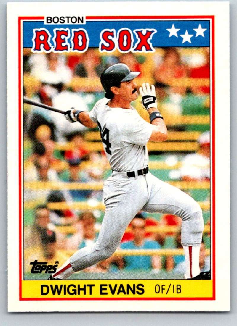 1988 Topps UK Minis #22 Dwight Evans Red Sox MLB Baseball