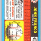 1988 Topps UK Minis #24 John Franco Reds MLB Baseball Image 2