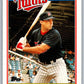 1988 Topps UK Minis #25 Gary Gaetti Twins MLB Baseball Image 1