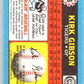 1988 Topps UK Minis #26 Kirk Gibson Tigers MLB Baseball