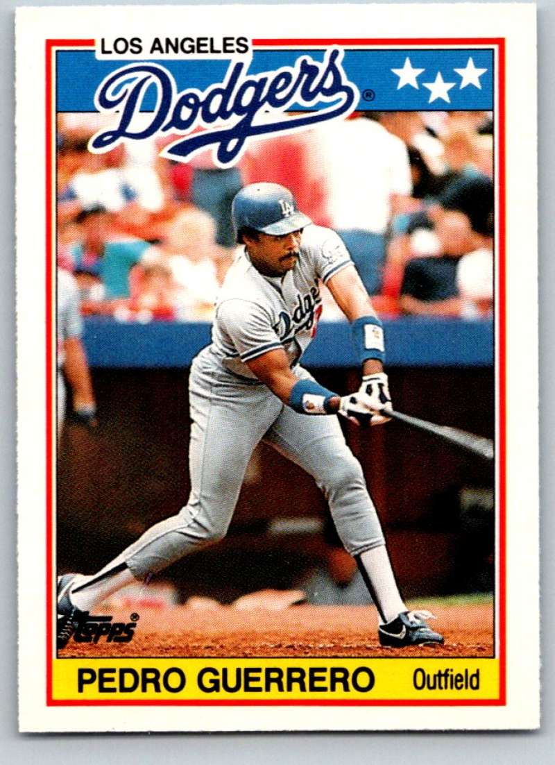 1988 Topps UK Minis #28 Pedro Guerrero Dodgers MLB Baseball