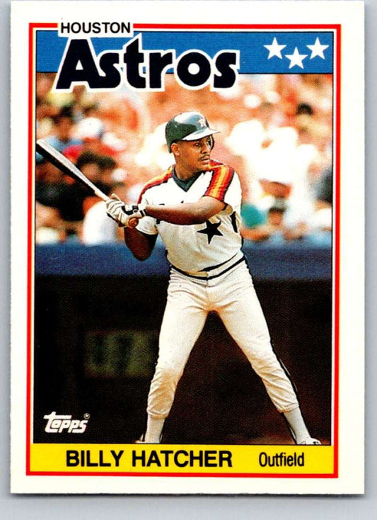 1988 Topps UK Minis #30 Billy Hatcher Astros MLB Baseball Image 1