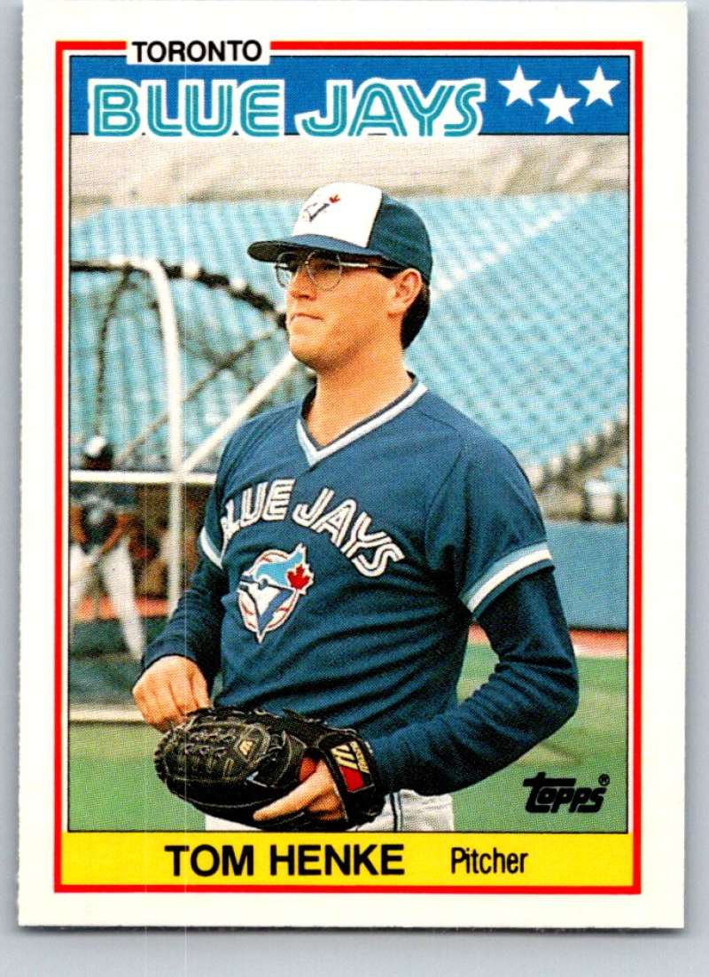 1988 Topps UK Minis #32 Tom Henke Blue Jays MLB Baseball