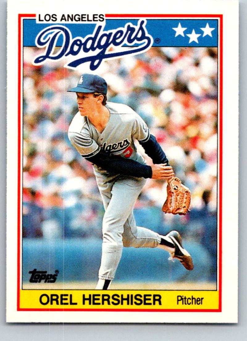 1988 Topps UK Minis #34 Orel Hershiser Dodgers MLB Baseball
