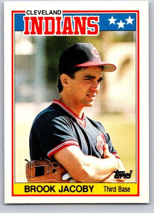 1988 Topps UK Minis #38 Brook Jacoby Indians MLB Baseball Image 1
