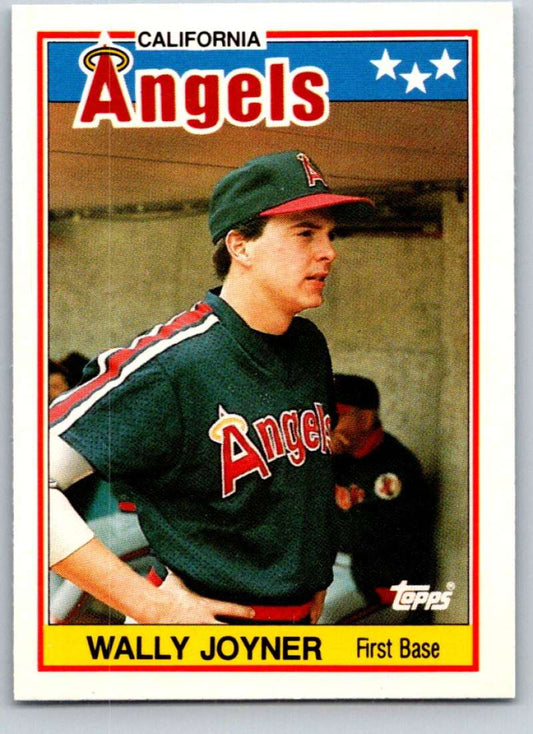 1988 Topps UK Minis #40 Wally Joyner Angels MLB Baseball Image 1