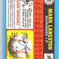 1988 Topps UK Minis #42 Mark Langston Mariners MLB Baseball Image 2