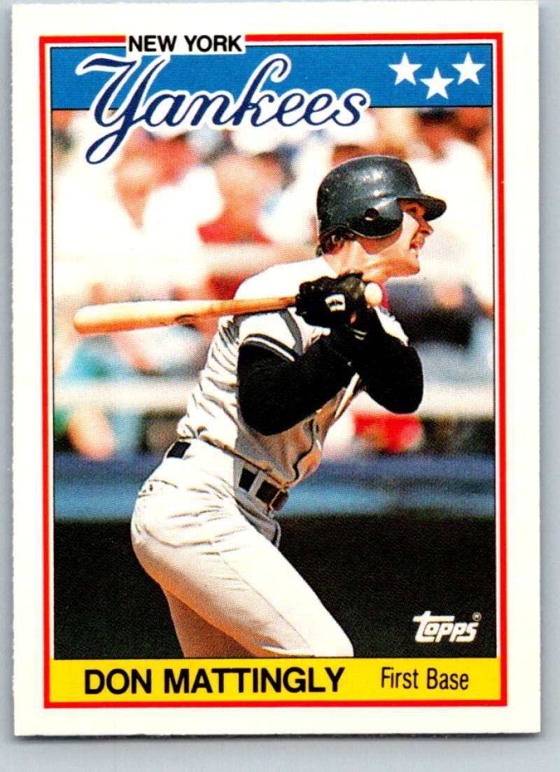 1988 Topps UK Minis #45 Don Mattingly Yankees MLB Baseball