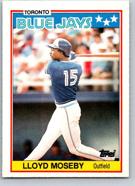 1988 Topps UK Minis #51 Lloyd Moseby Blue Jays MLB Baseball