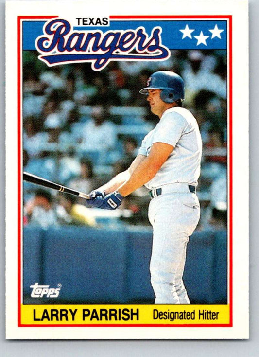 1988 Topps UK Minis #56 Larry Parrish Rangers MLB Baseball Image 1