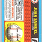1988 Topps UK Minis #64 Juan Samuel Phillies MLB Baseball Image 2